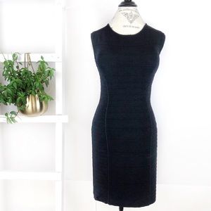 Ted Baker body-con bandage fitted black dress